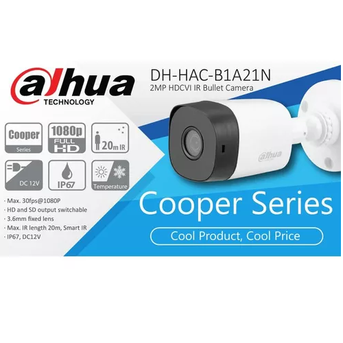 Camara Bullet Dahua DH-HAC-B1A21N