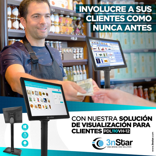 3NS-POS-PDL110VH-12 Pantalla LCD de 9.7" para el cliente