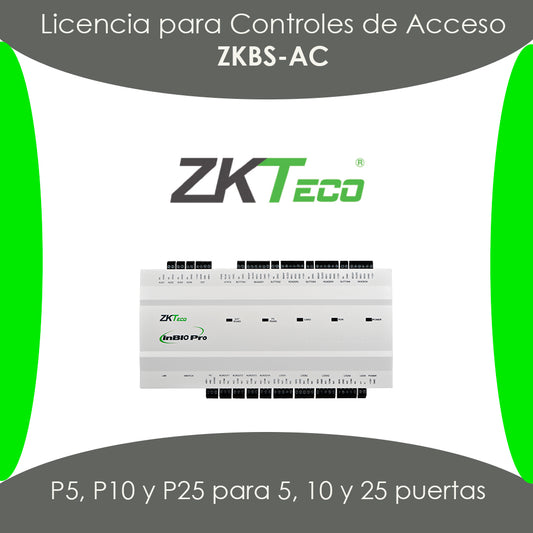 Licencia Acceso 10 Puertas ZKBS-AC-P10
