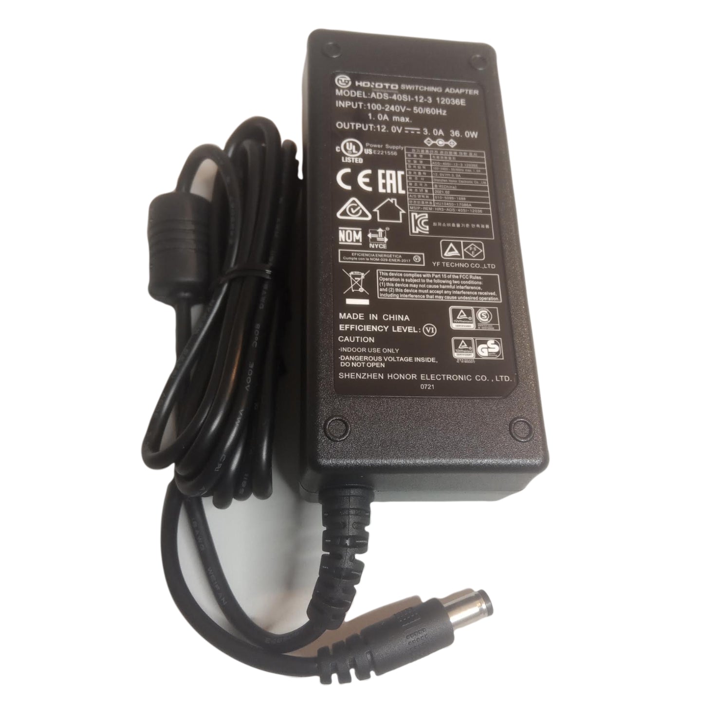 Transformador ADS-40S1 de 12V 1A para camaras CCTV