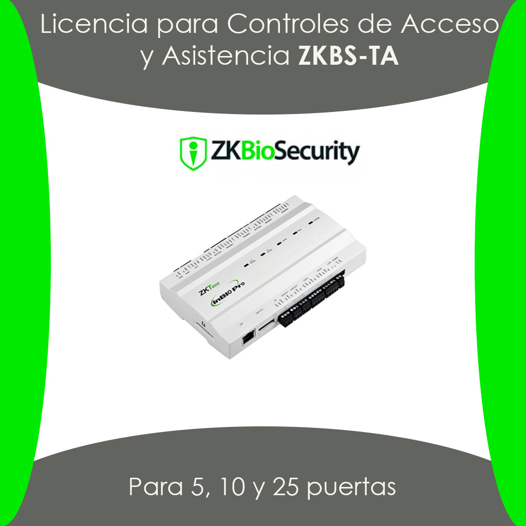 Licencia de Tiempo y Asistencia ZKBS-TA-P05