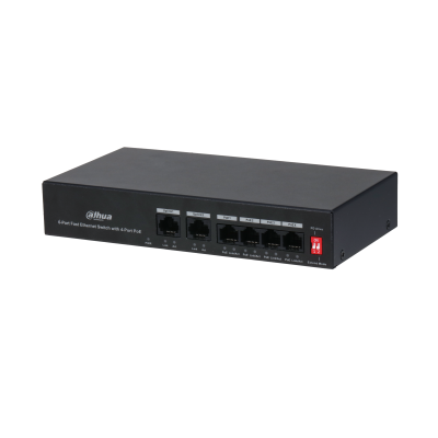 SWITCH POE 4 PUERTOS DH-PFS3006-4ET-36 DAHUA
