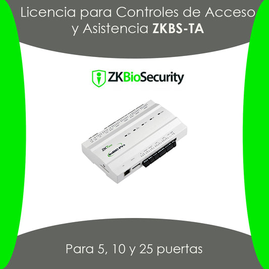 Licencia de Tiempo y Asistencia ZKBS-TA-P10
